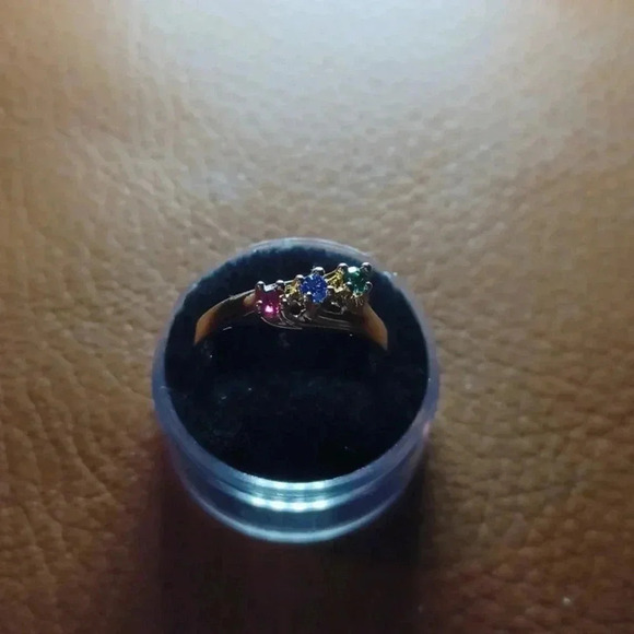 💙🌹Gold-plated Mother's ring. yellow - Picture 5 of 8
